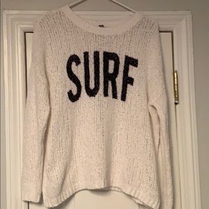 Aerie white surf sweater- NEW WITH TAGS